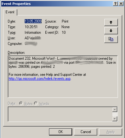 eventproperties Event Properties